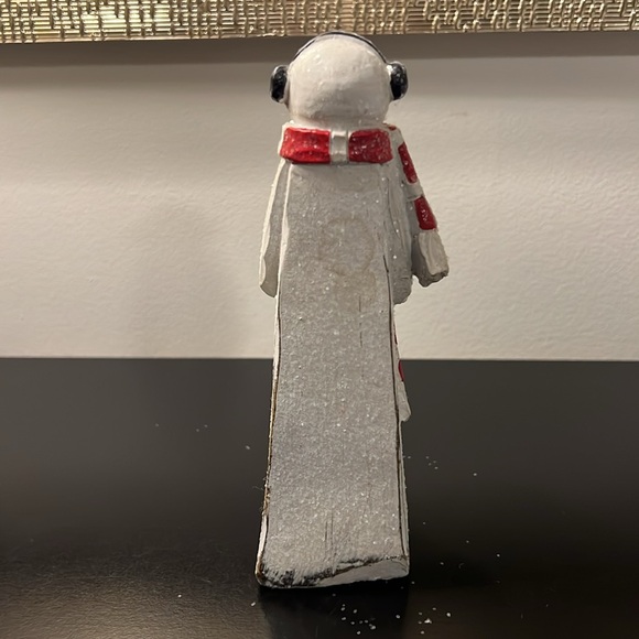 Melrose Rustic Wooden Snowman Figurine - Picture 5 of 8